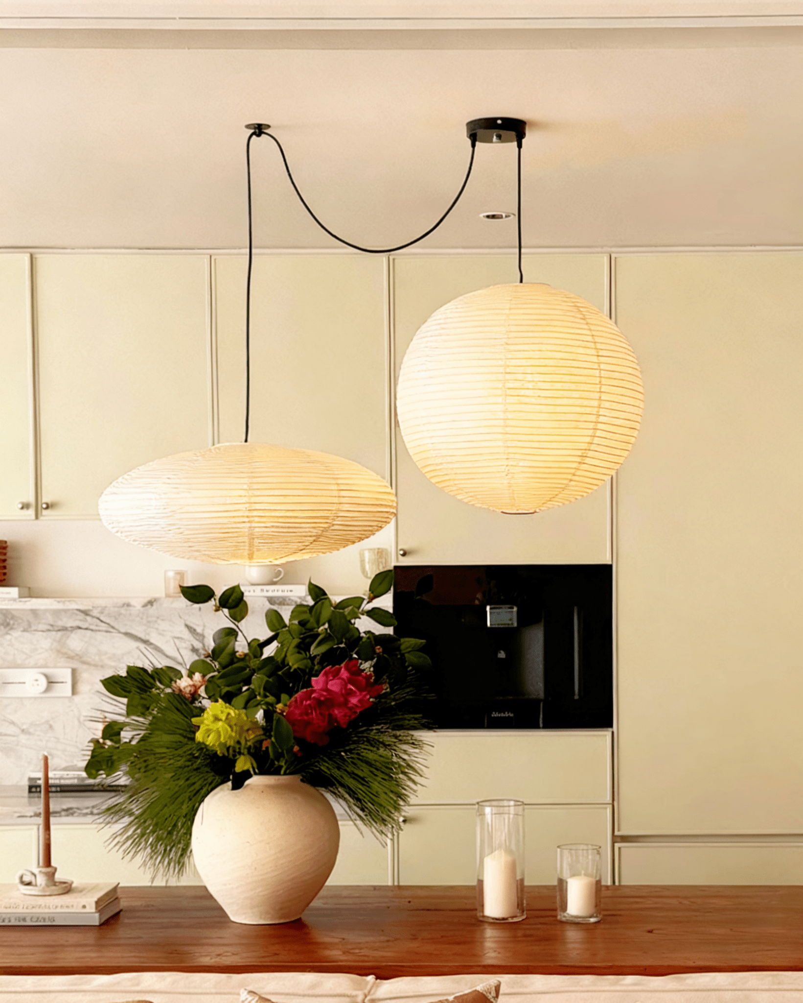 Washi Paper Whimsy Pendant Lamp