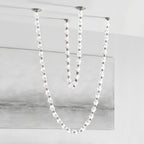 Glass Chain Chandelier