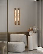 Columnar Alabaster Sconce