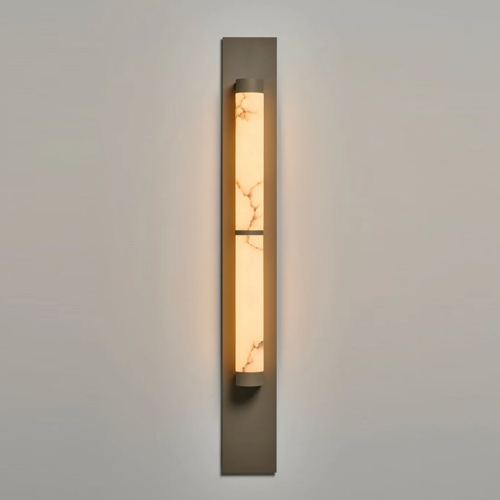 Columnar Alabaster Sconce