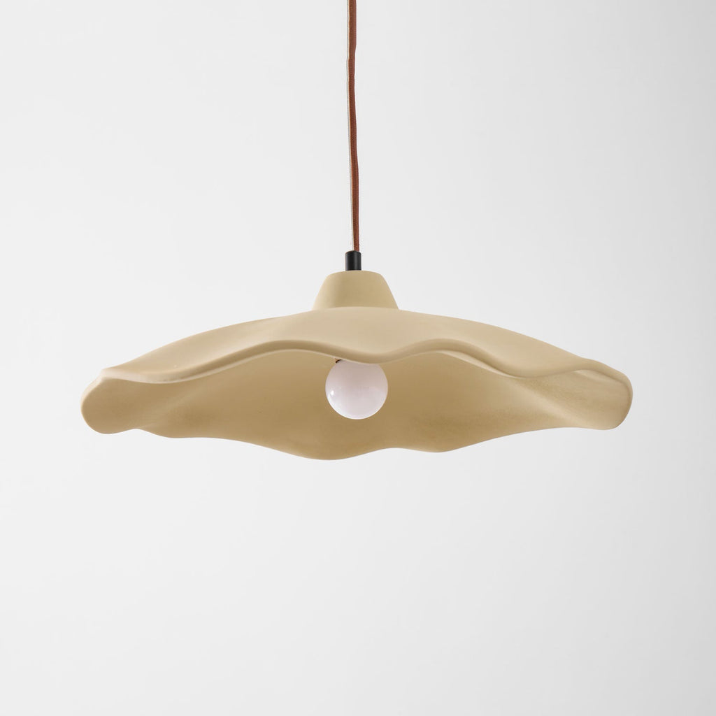 Concrete Petal Pendant Light