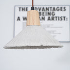 Concrete Pleated Pendant Lamp