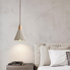 Concrete Pleated Pendant Lamp