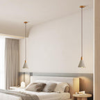 Concrete Pleated Pendant Lamp