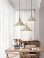Concrete Pleated Pendant Lamp