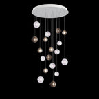 Cosmic Sphere Cascade Chandelier