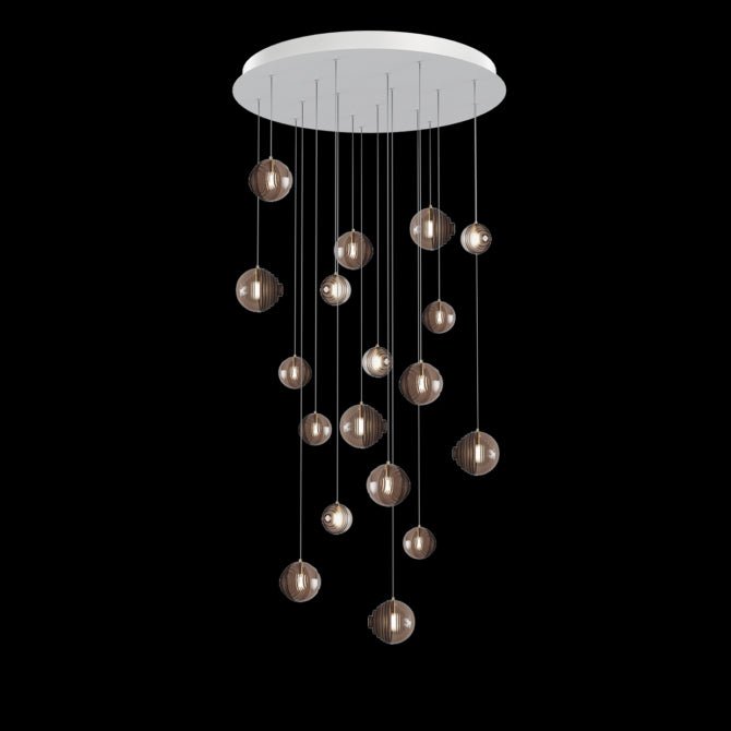 Cosmic Sphere Cascade Chandelier