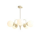 Cream Glass Ball Chandelier