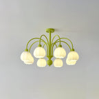Cream Pumpkin Ball Chandelier