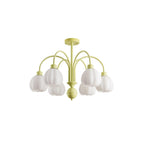 Cream Pumpkin Ball Chandelier