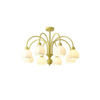 Cream Pumpkin Ball Chandelier