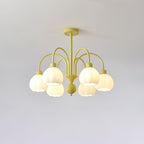 Cream Pumpkin Ball Chandelier