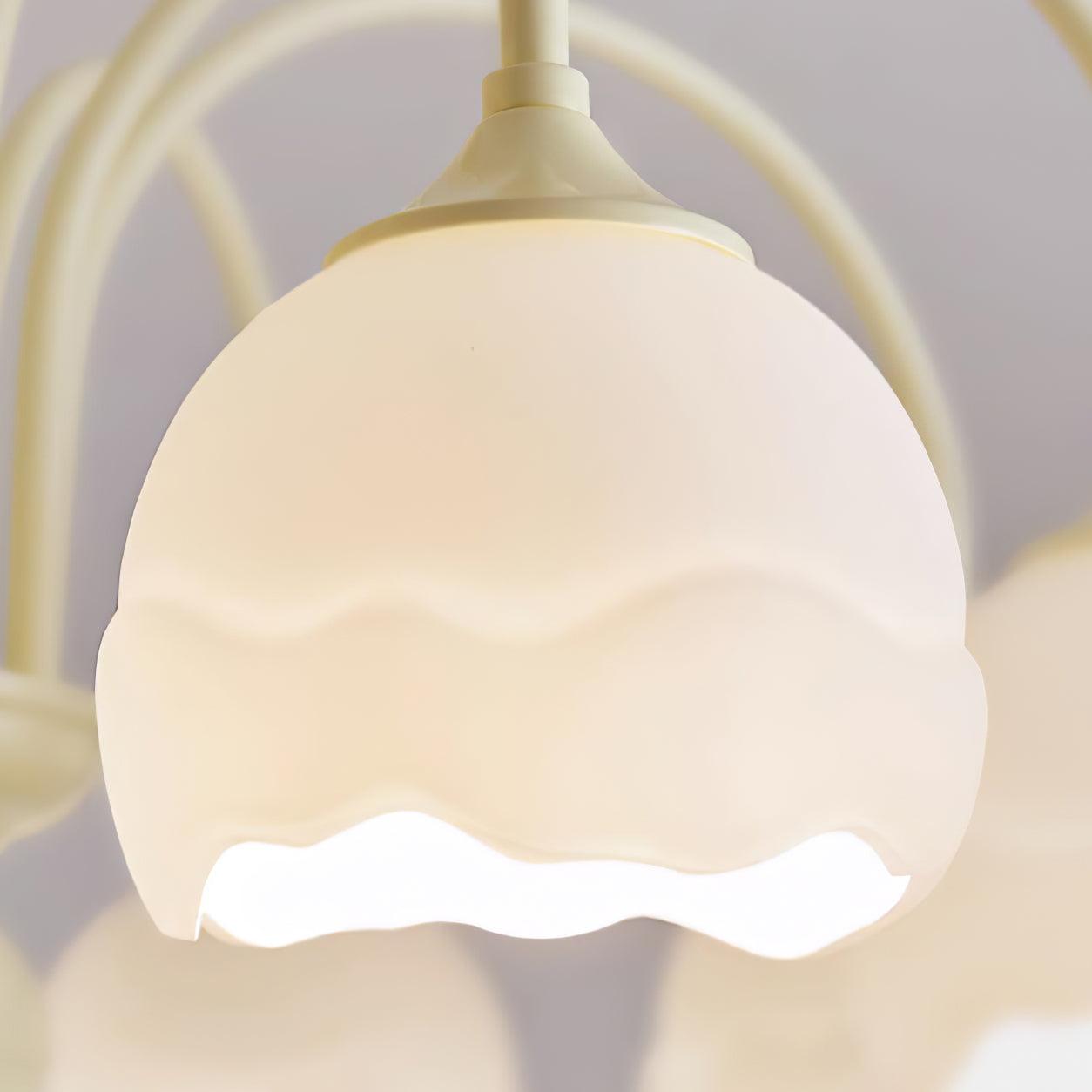 Creamy Glass Chandelier