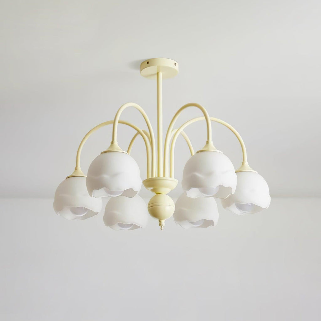 Creamy Glass Chandelier