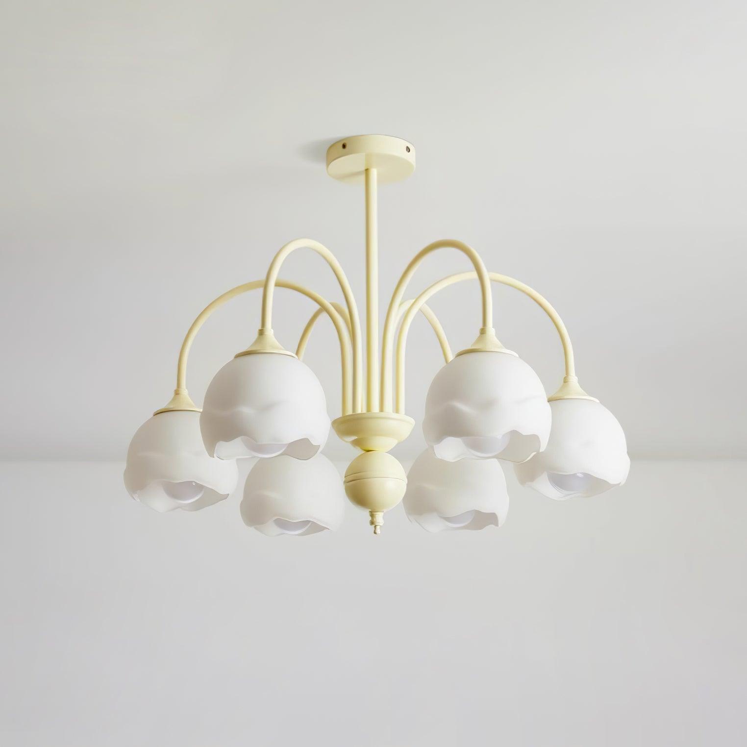 Creamy Glass Chandelier