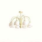 Creamy Glass Chandelier