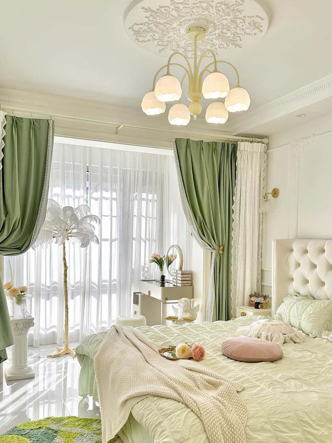 Creamy Glass Chandelier