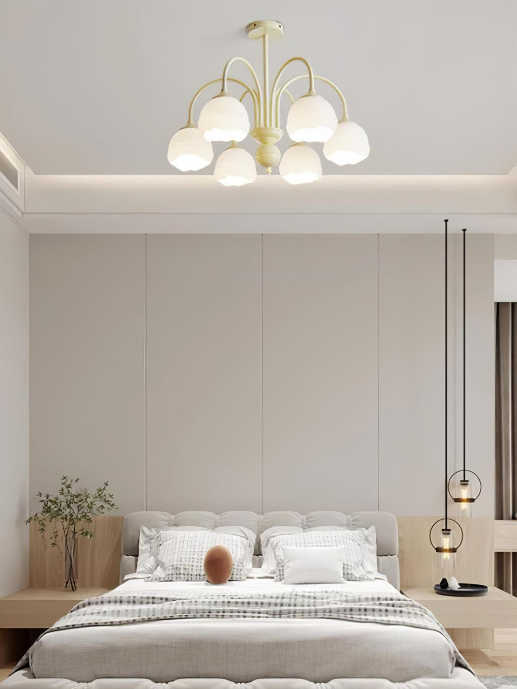 Creamy Glass Chandelier