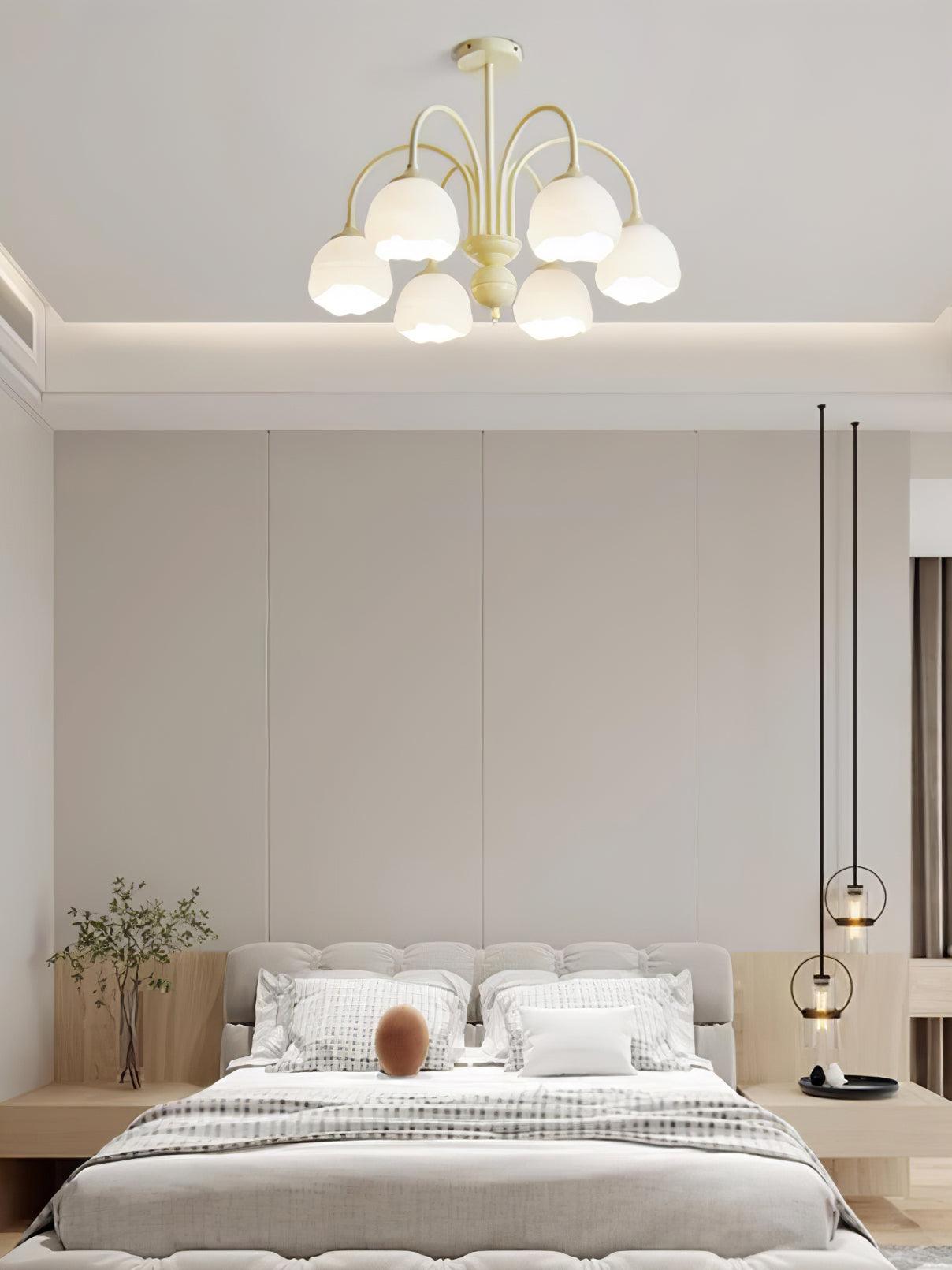 Creamy Glass Chandelier