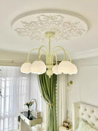 Creamy Glass Chandelier