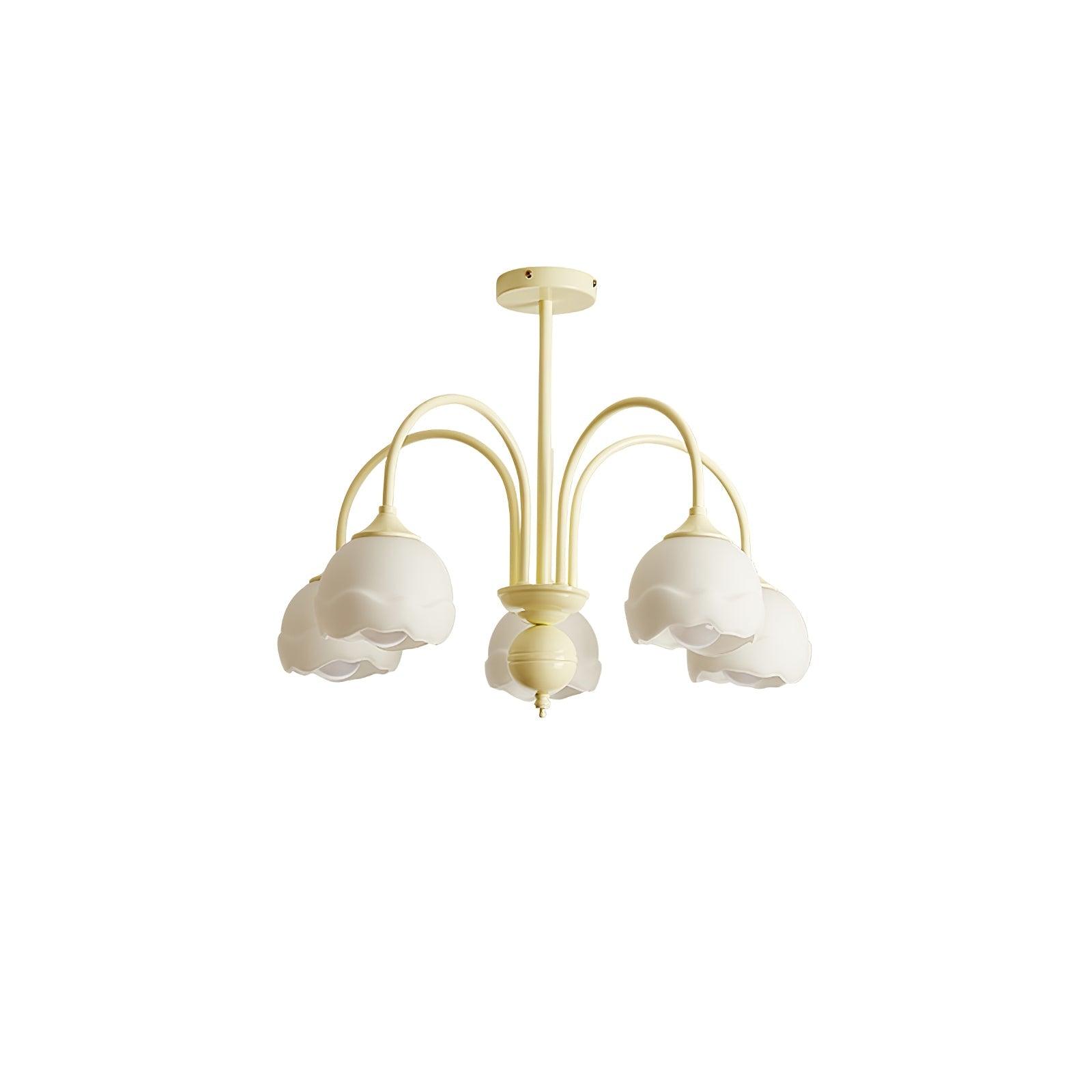 Creamy Glass Chandelier