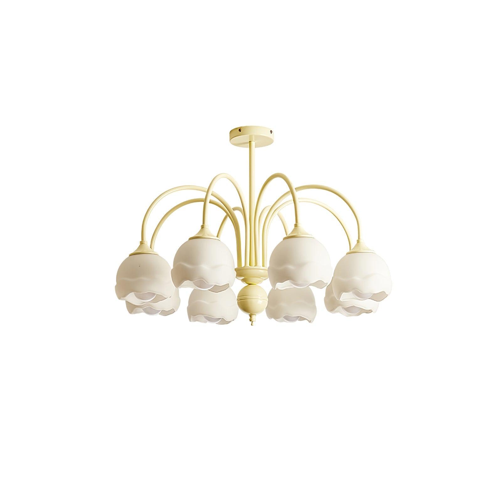 Creamy Glass Chandelier