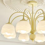 Creamy Glass Chandelier