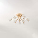 Crystal Flower Ceiling Light