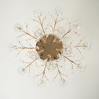 Crystal Flower Ceiling Light