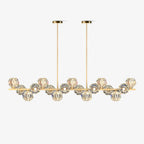 Crystal Glass Ball Chandelier