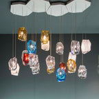 Crystal Rock Cluster Pendant Light