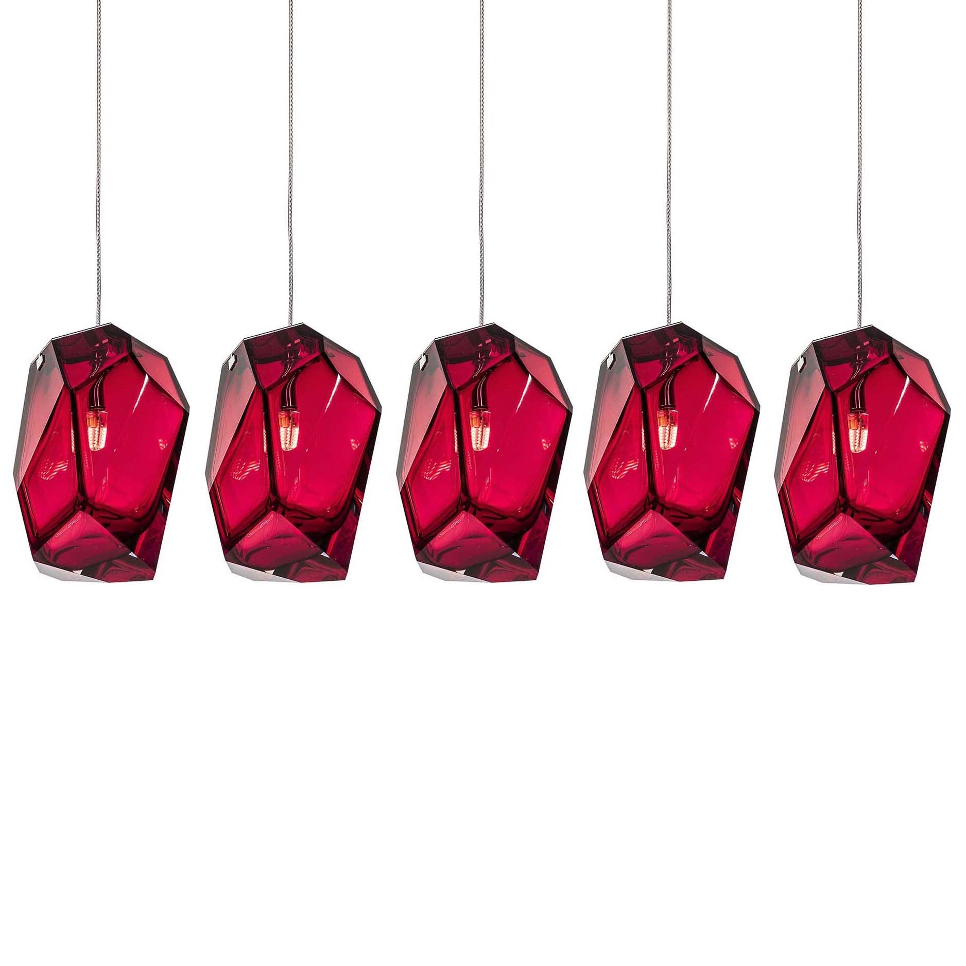 Crystal Rock Cluster Pendant Light