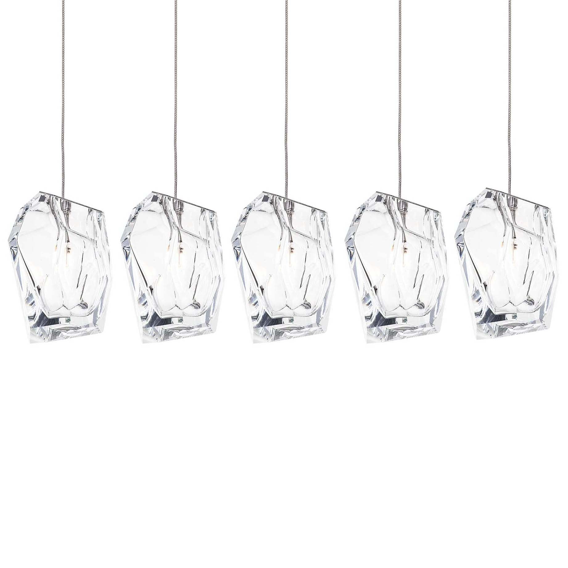 Crystal Rock Cluster Pendant Light