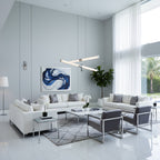 Crystal Stream Linear Pendant Lamp