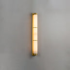 Cylindra Alabaster Brass Wall Light