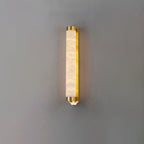 Cylindra Alabaster Brass Wall Light