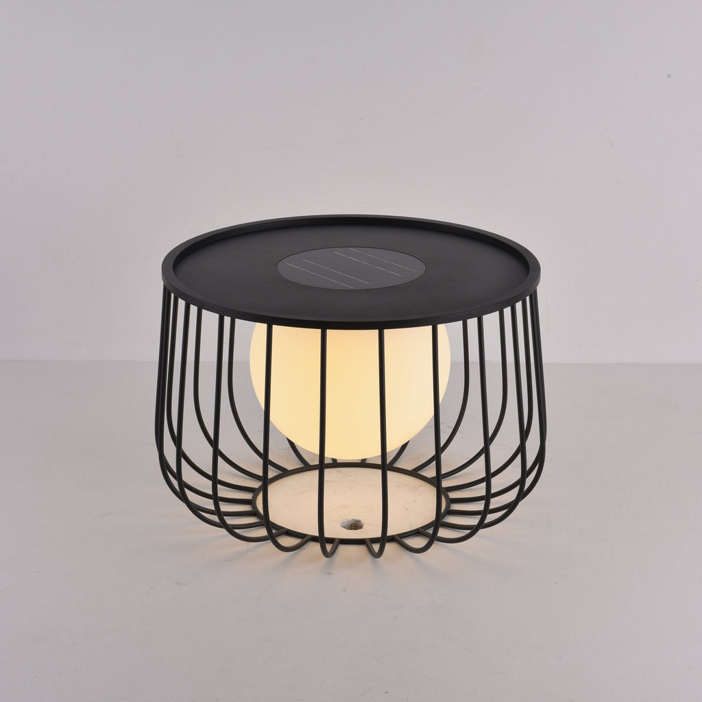 Rowan Cage Solar Lantern Outdoor Lamp