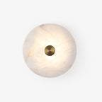Disc Shaped Alabaster Wall Light