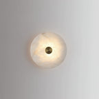 Disc Shaped Alabaster Wall Light