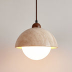 Dome Travertine Pendant Lamp