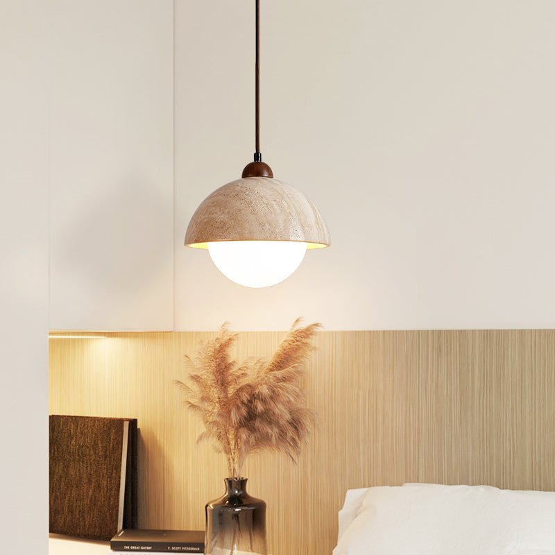 Dome Travertine Pendant Lamp