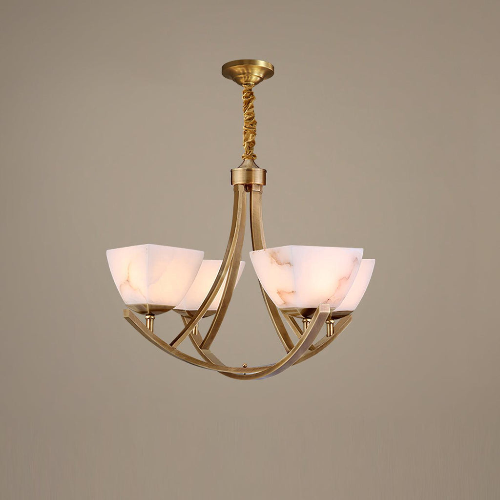 Dover Brass Ceiling fixture Chandelier
