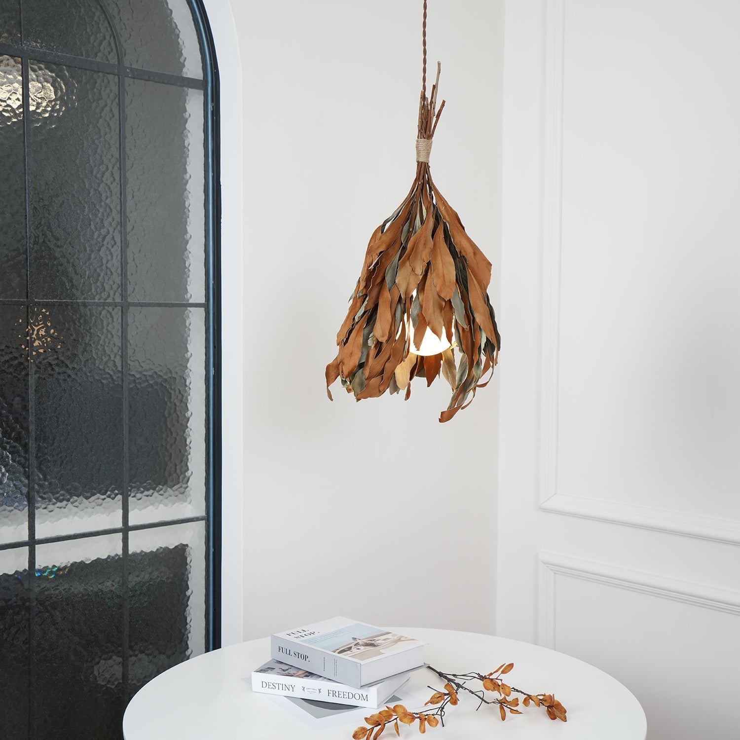 Dried Branch Leaf Houselight Pendant Lamp