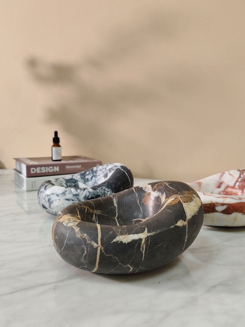 Drift Bowl Marble Tray