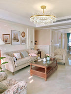 Drum Glass Candelabrum Chandelier