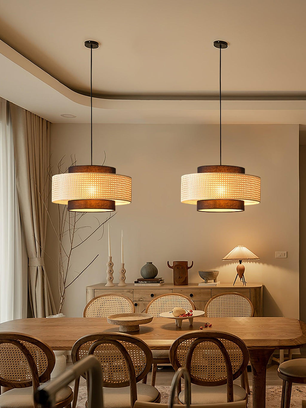 Drum Shade Hanging light Pendant Light
