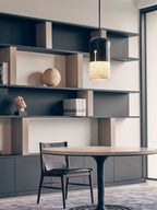 Duotone Capsule Alabaster Pendant Lamp