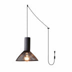 Cement Mesh Plug-in Pendant Lamp