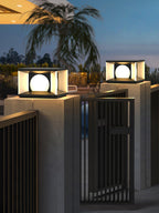 Eclipse Cube Architectural light Outdoor Post Light