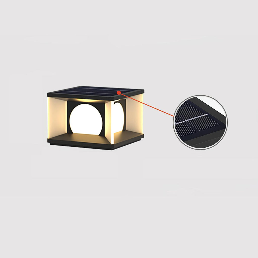 Eclipse Cube Architectural light Outdoor Post Light